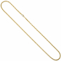 Preview: Zopfkette 585 Gelbgold Weißgold bicolor 1,9 mm 45 cm Gold Kette Goldkette