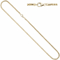 Preview: Zopfkette 585 Gelbgold 2,6 mm 45 cm Gold Kette Halskette Goldkette Karabiner