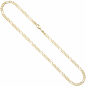 Preview: Figarokette 585 Gelbgold 4,4 mm 45 cm Gold Kette Halskette Goldkette Karabiner