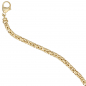 Preview: Königsarmband 585 Gold Gelbgold 19 cm Armband Goldarmband Karabiner