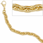 Preview: Ankerarmband 585 Gold Gelbgold 21 cm Armband Goldarmband Karabiner