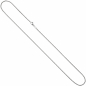 Preview: Zopfkette 333 Weißgold 1,0 mm 42 cm Gold Kette Halskette Weißgoldkette Karabiner