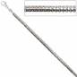 Preview: Erbskette 2-reihig 585 Weißgold 45 cm Halskette Kette Weißgoldkette Karabiner