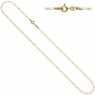 Preview: Figarokette 333 Gelbgold 2,3 mm 45 cm Gold Kette Halskette Goldkette Federring