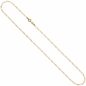 Preview: Figarokette 333 Gelbgold 2,3 mm 45 cm Gold Kette Halskette Goldkette Federring