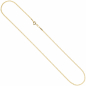 Preview: Panzerkette 585 Gelbgold 2,1 mm 45 cm Gold Kette Halskette Goldkette Federring