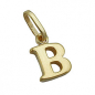 Preview: Anhänger 8x6mm Buchstabe B glänzend 9Kt GOLD