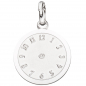 Preview: Kinder Anhänger Taufuhr 925 Sterling Silber mattiert Kinderanhänger