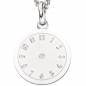 Preview: Kinder Anhänger Taufuhr 925 Sterling Silber mattiert Kinderanhänger