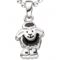 Preview: Kinder Anhänger schwarzes Schaf 925 Sterling Silber rhodiniert Kinderanhänger