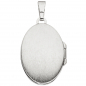Preview: Medaillon oval 925 Sterling Silber 1 blaue Achatgemme zum Öffnen