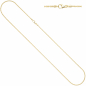 Preview: Kobrakette oval 333 Gelbgold 1,7 mm 50 cm Gold Kette Halskette Goldkette