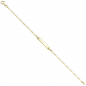 Preview: Schildband 333 Gold Gelbgold 18,5 cm Gravur ID Armband Federring