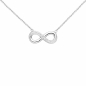 Preview: Collier Kette mit Anhänger Unendlichkeit 925 Sterling Silber mit Zirkonia 41 cm