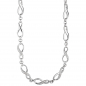 Preview: Collier Halskette Unendlich 925 Silber mit Zirkonia 48 cm Kette Silberkette