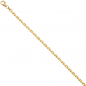 Preview: Ankerarmband 333 Gold Gelbgold diamantiert 21 cm Armband Goldarmband