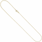 Preview: Venezianerkette 925 Sterling Silber gold vergoldet 1,3 mm 50 cm Kette Halskette