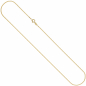 Preview: Panzerkette 925 Sterling Silber gold vergoldet 1,3 mm 45 cm Kette Halskette