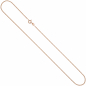 Preview: Panzerkette 925 Sterling Silber rotgold vergoldet 1,3 mm 50 cm Kette Halskette