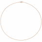 Preview: Halsreif 925 Sterling Silber rotgold vergoldet 1,1 mm 45 cm Kette Halskette