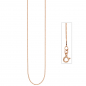 Preview: Venezianerkette 925 Silber rotgold vergoldet 0,8 mm 45 cm Kette Halskette