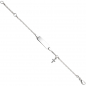 Preview: Schildband mit Kreuz 925 Sterling Silber 14 cm Gravur ID Armband