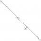 Preview: Schildband mit Kreuz 925 Sterling Silber 14 cm Gravur ID Armband