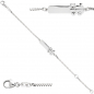 Preview: Schildband Lokomotive Dampflok 925 Sterling Silber 14 cm Gravur ID Armband