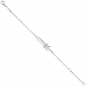 Preview: Schildband Lokomotive Dampflok 925 Sterling Silber 14 cm Gravur ID Armband