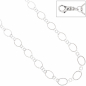 Preview: Halskette Kette 925 Sterling Silber 80 cm Silberkette Karabiner