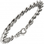 Preview: Panzerarmband 925 Sterling Silber diamantiert 23 cm Armband Silberarmband