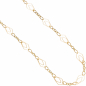 Preview: Halskette Kette 925 Sterling Silber gold vergoldet 80 cm Karabiner