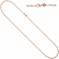Preview: Ankerkette 925 Silber rotgold vergoldet 70 cm Kette Halskette Karabiner