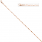 Preview: Ankerkette 925 Silber rotgold vergoldet 70 cm Kette Halskette Karabiner