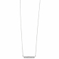Preview: Collier Halskette 925 Sterling Silber mit 35 Zirkonia 45 cm Kette Silberkette