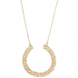 Preview: Collier Kette mit Anhänger Geflecht 750 Gold Gelbgold 45 cm Goldkette
