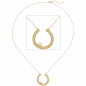Preview: Collier Halskette 750 Gold Gelbgold 1 Diamant Brillant 45 cm Kette Goldkette