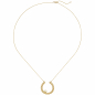 Preview: Collier Halskette 750 Gold Gelbgold 1 Diamant Brillant 45 cm Kette Goldkette