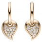 Preview: Creolen 585 Gold Rotgold 34 Diamanten Brillanten Ohrringe Diamantohrringe