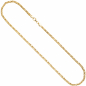 Preview: Königskette 925 Sterling Silber gold vergoldet 3,2 mm 60 cm Kette Halskette