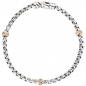Preview: Armband 585 Gold Weißgold Rotgold bicolor 39 Diamanten Brillanten 19 cm