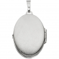 Preview: Medaillon oval Anhänger zum Öffnen für 4 Fotos 925 Silber mit Kette 60 cm