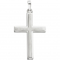 Preview: Anhänger Kreuz 925 Silber teil matt Kreuzanhänger Silberkreuz mit Kette 60 cm