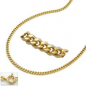 Preview: Kette 1,3mm Panzerkette 9Kt GOLD 45cm