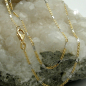 Preview: Kette 1,4mm Stegpanzer bicolor 14Kt GOLD 45cm