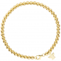 Preview: Armband mit Engel 585 Gold Gelbgold 19 cm Goldarmband Schutzengel
