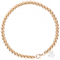 Preview: Armband Engel 585 Gold Rotgold Weißgold bicolor 19 cm Schutzengel
