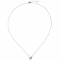 Preview: Collier Halskette Schmetterling 585 Weißgold 20 Diamanten Brillanten 45 cm Kette