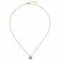 Preview: Collier Kette mit Anhänger 585 Gold Gelbgold 1 Diamant Brillant 1,0 ct. 45 cm