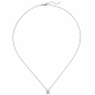 Preview: Collier Kette mit Anhänger 585 Gold Weißgold 1 Diamant Brillant 1,0 ct. 45 cm